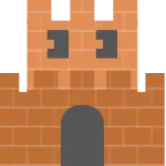 Super Mario Style Fort SVG Icon